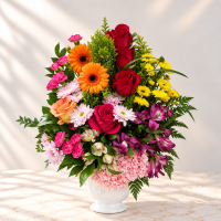 F Happy Birthday Mixed Floral