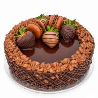 Eggless Triple Chocolate Cheesecake