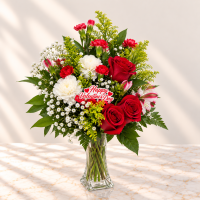 F Three Rose mixed in a Vase